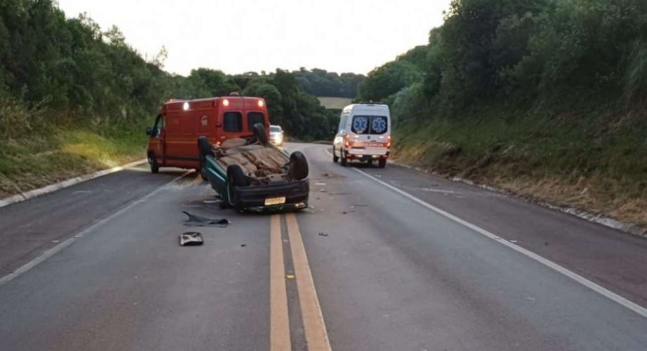 Acidente deixa duas pessoas feridas na BR-285 entre Lagoa Vermelha e Caseiros