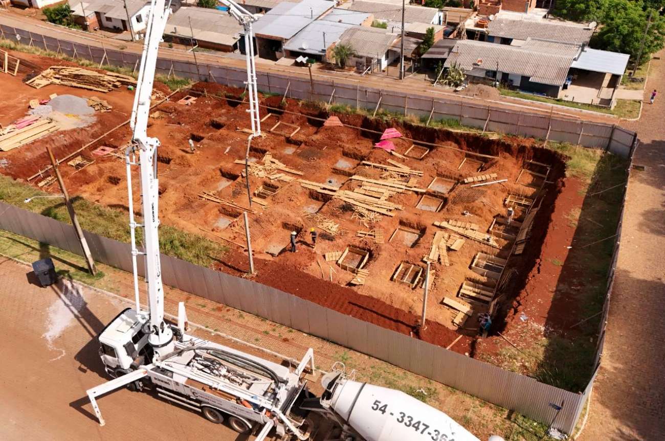 Obras da nova creche do bairro Real II avançam com início da etapa de fundação