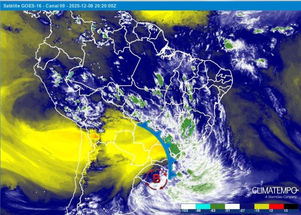 Ciclone pode provocar rajadas de vento acima de 100 km/h nesta quarta-feira no RS