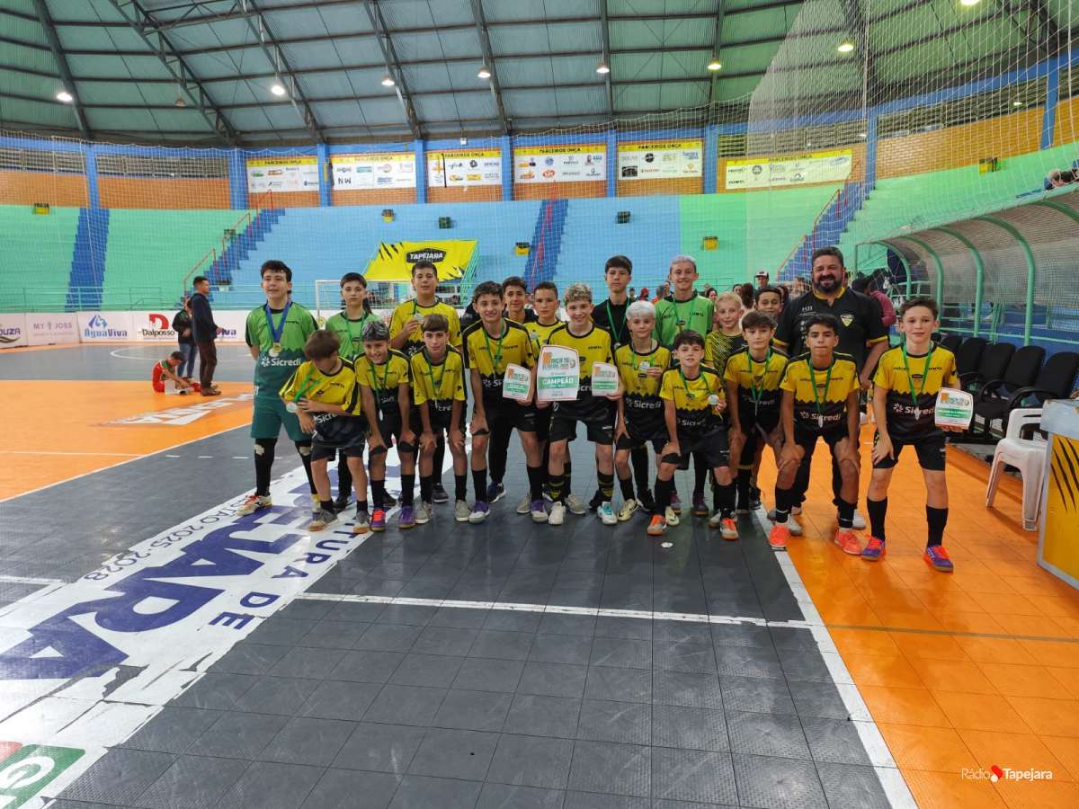 Base Onça: Categoria Sub-13 do Tapejara Futsal conquista dois títulos em dois dias