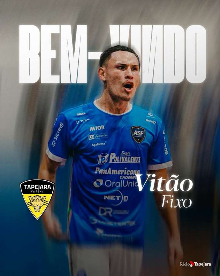 Fixo Vitão é anunciado como novo reforço do Tapejara Futsal para a próxima temporada