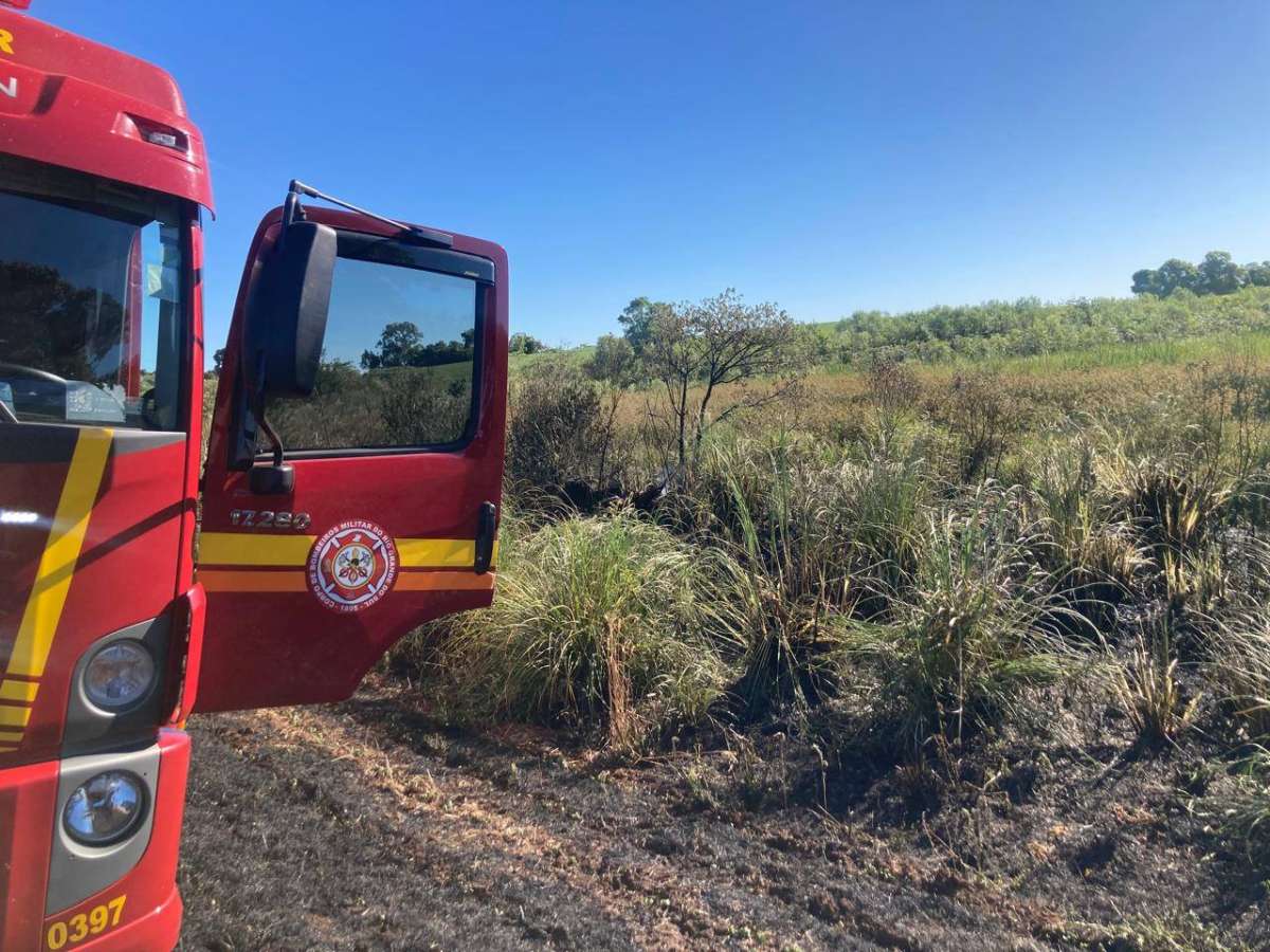 Incêndio em lavoura mobiliza Corpo de Bombeiros em terra indígena de Ventarra