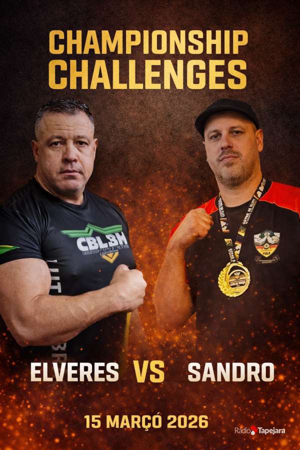 Sandro Frigeri participa de desafio promovido pela equipe Área 51 de luta de braço