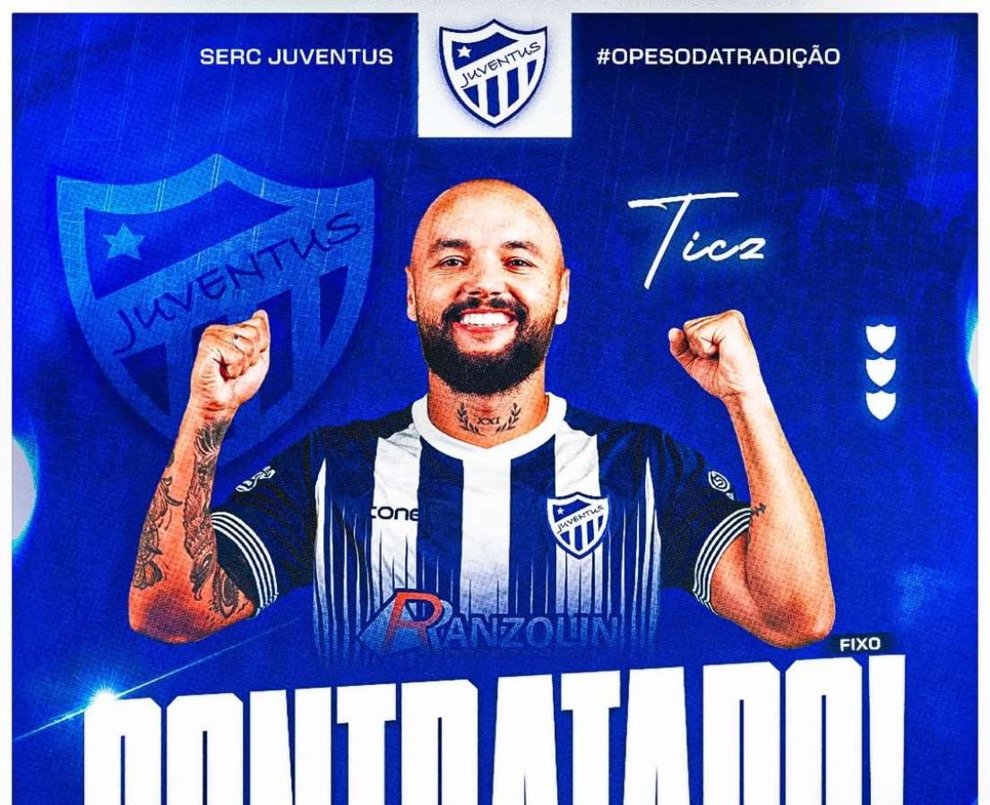 Rodrigo Ticz é o primeiro atleta anunciado pelo Juventus de Sananduva para a temporada 2026