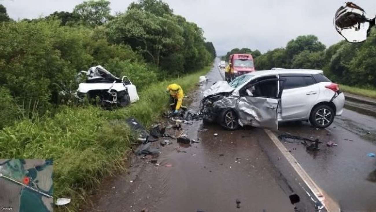Colisão frontal na BR-282 deixa duas mulheres mortas em Campos Novos