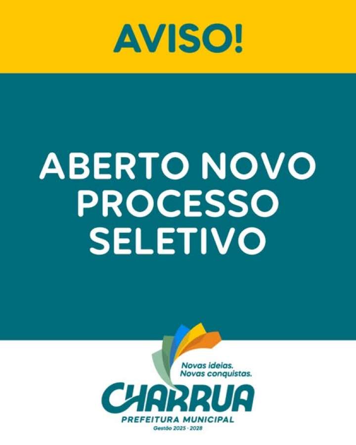 Prefeitura de Charrua abre inscrições para novo Processo Seletivo Simplificado