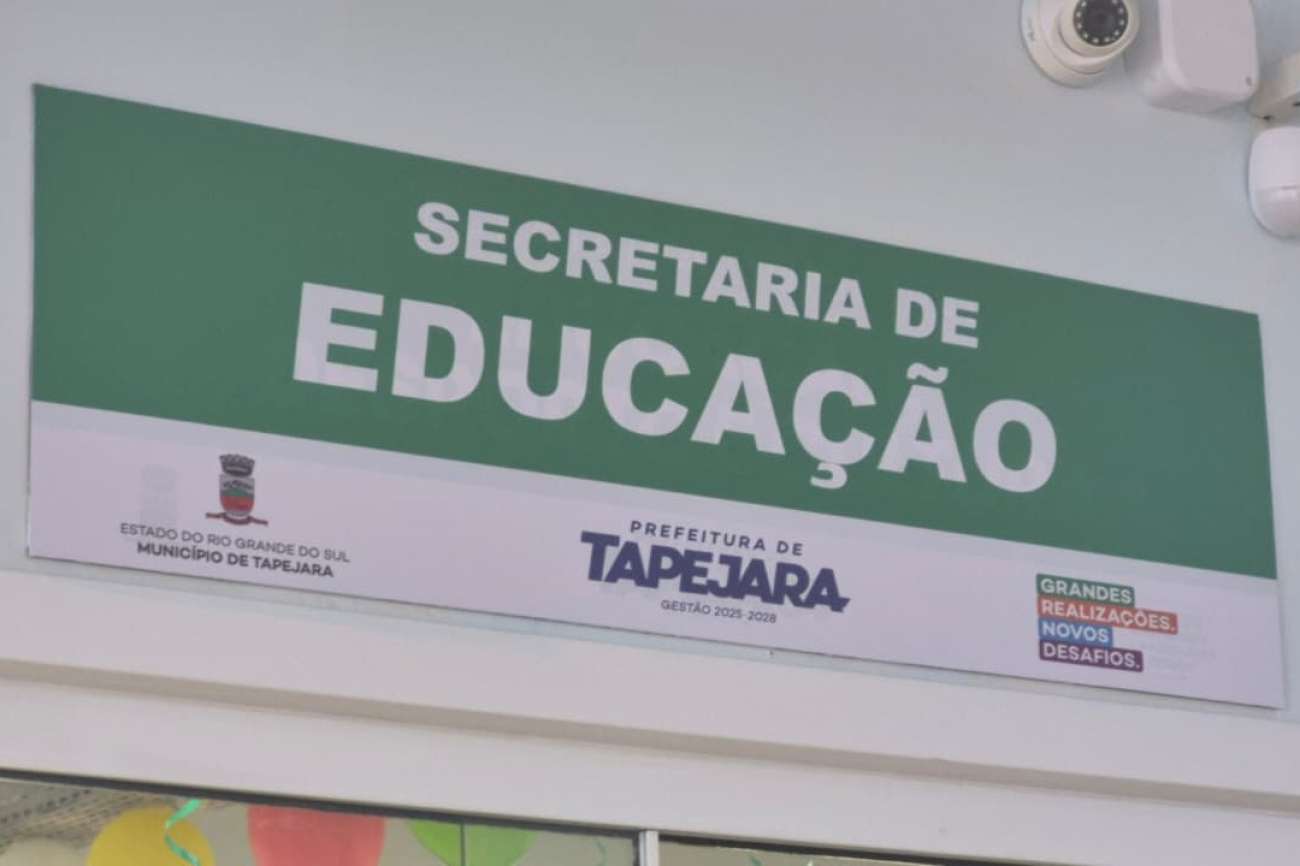 Prazo de inscrições para cargos da Secretaria de Educação de Tapejara termina nesta segunda-feira