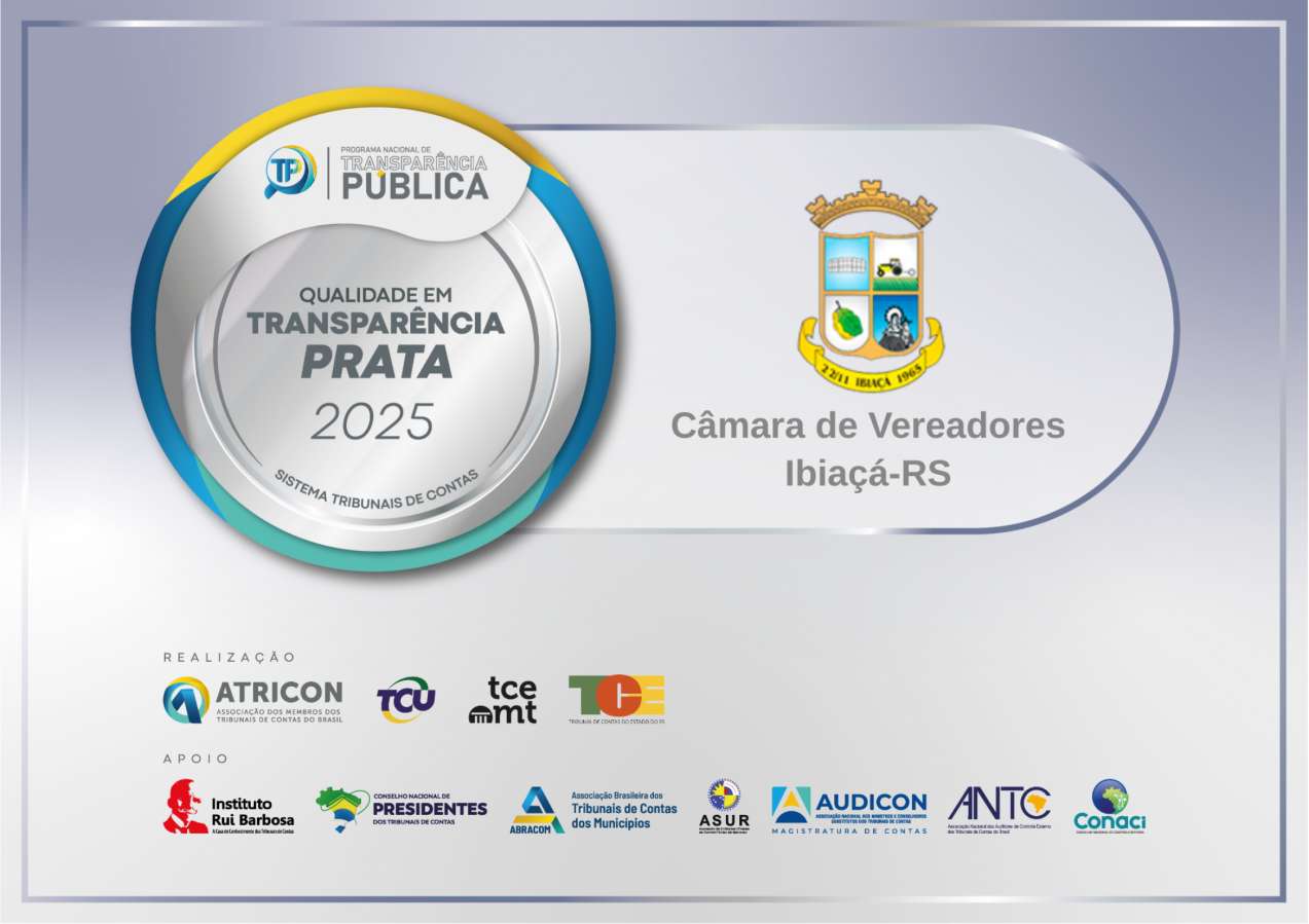 ATRICON confirma nível prata, e Câmara de Ibiaçá quase dobra índice de transparência