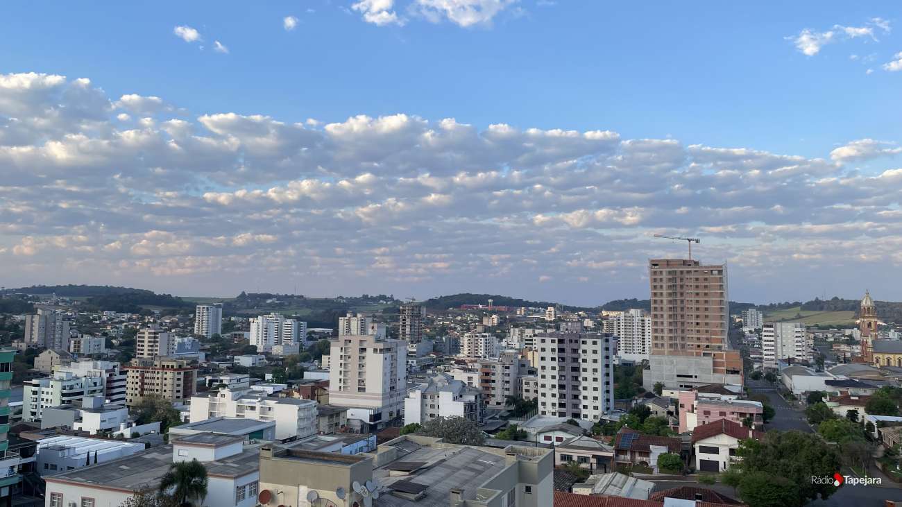 Tempo firme se mantém neste domingo, em Tapejara