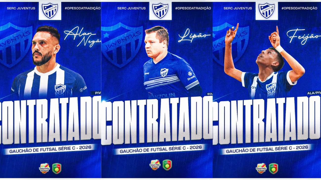 SERC Juventus anuncia mais três contratações e promove competição de base em março