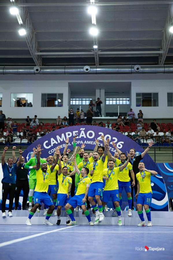 Brasil bate Argentina por 2 a 1 e conquista Copa América de Futsal pela 12ª vez