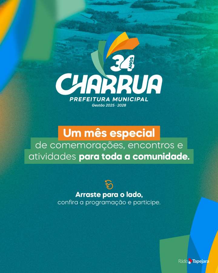 Charrua comemora 34 anos com programação especial ao longo de março