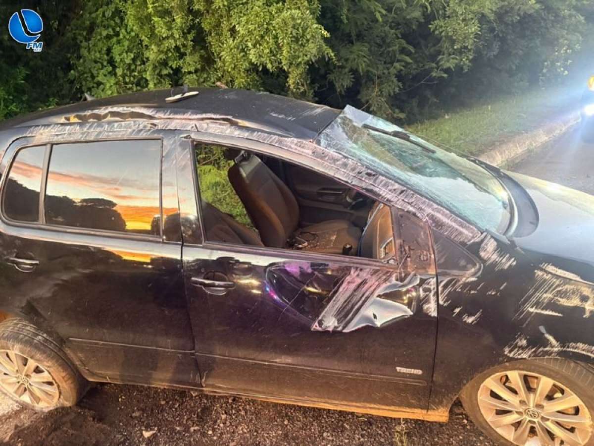 Criança de 1 ano e mulher ficam feridas em acidente na BR-285, em Caseiros