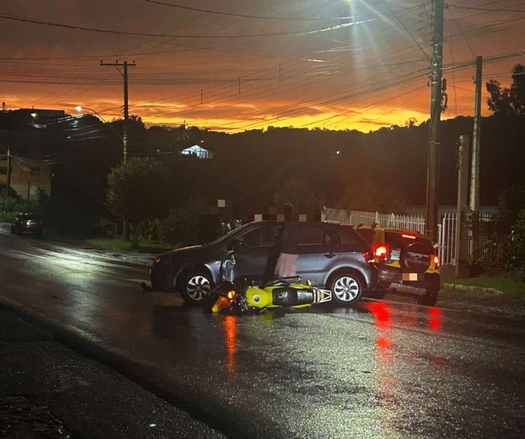 Motociclista fica ferido em acidente no perímetro urbano de Getúlio Vargas