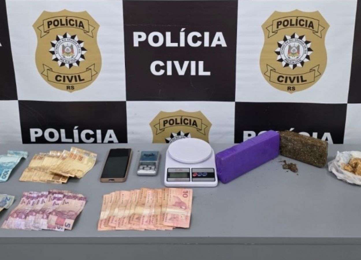 Catarinense de 26 anos é presa por tráfico de drogas, em Lagoa Vermelha