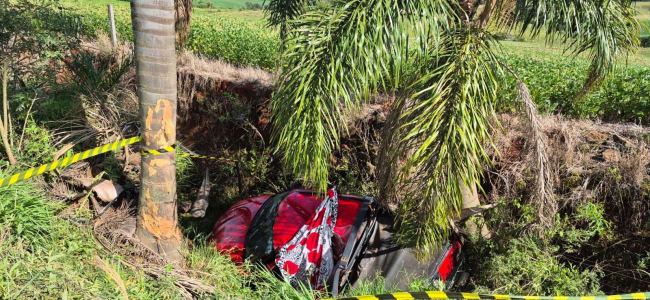 Idoso desaparece em Machadinho e é encontrado morto dentro de carro acidentado