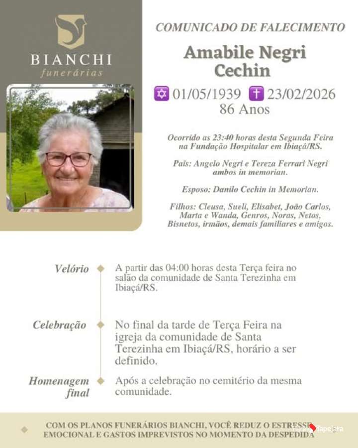 Amabile Negri Cechin