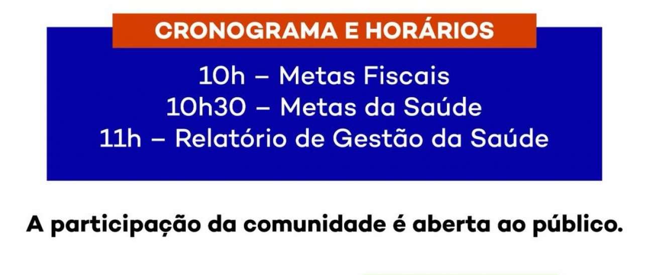 Audiência pública em Tapejara vai apresentar metas fiscais e da saúde do 3º quadrimestre de 2025