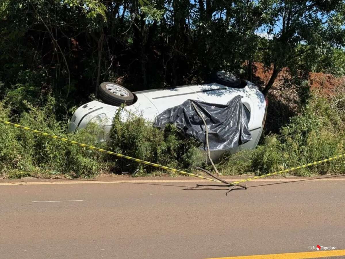 Tragédia na RS-450: jovem de 22 anos morre após capotamento em Getúlio Vargas