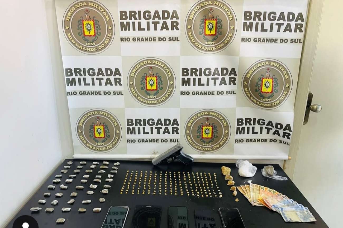 3°BPChoque prende traficante no Bairro Integração em Passo Fundo