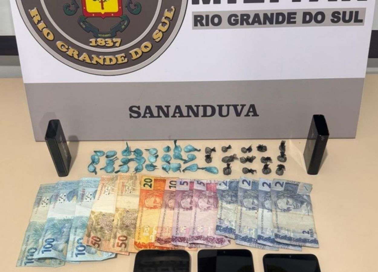 Homem é preso em flagrante por tráfico de drogas, em Sananduva