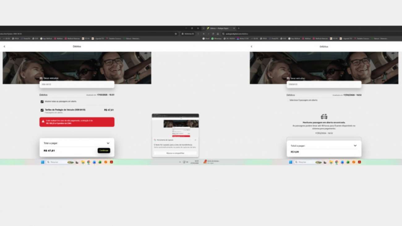 EGR alerta para golpe de cobrança falsa de “pedágio digital”