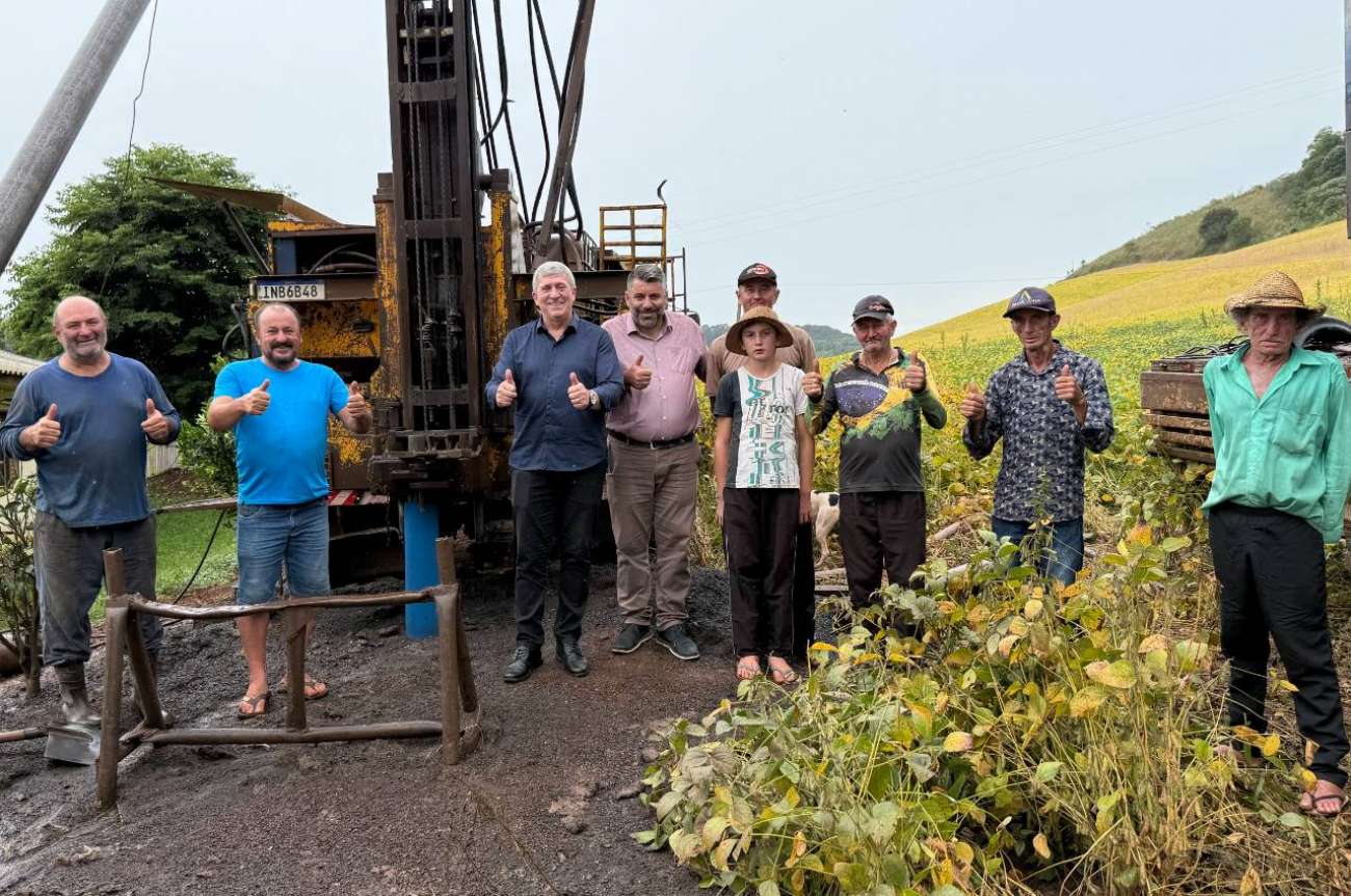 Perfuração de poço artesiano beneficia famílias do interior e fortalece a agricultura familiar