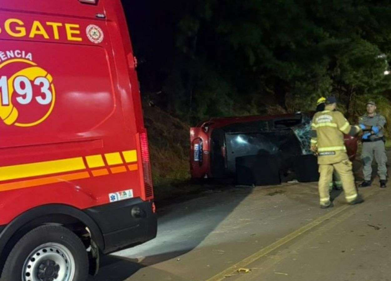 Homem morre em capotamento na ERS-126, em Ibiraiaras