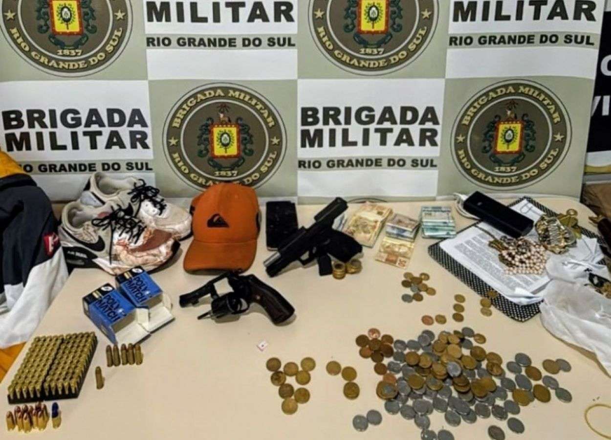 Três pessoas são presas após roubo a empresa, em Sananduva