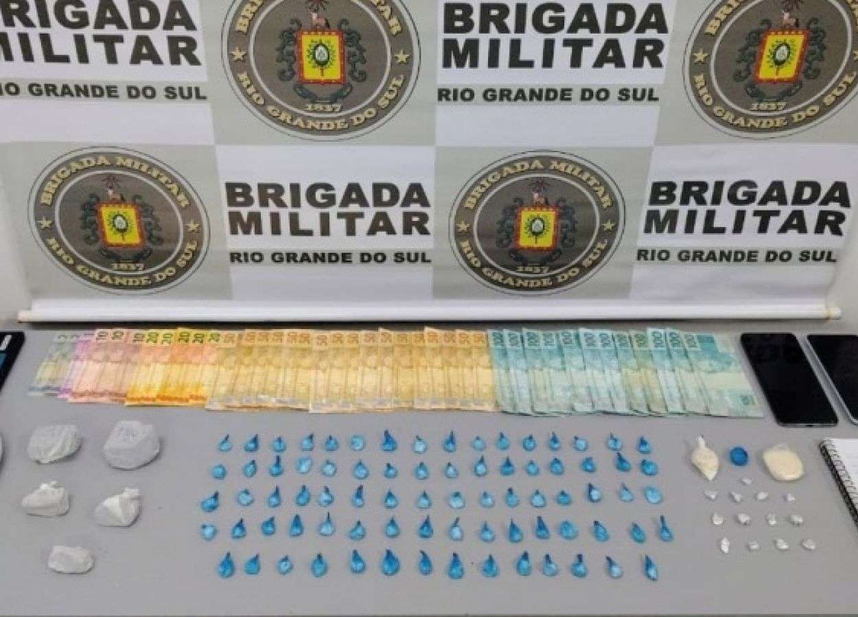 Homem é preso por tráfico de drogas durante operação da Brigada Militar em Ibiraiaras