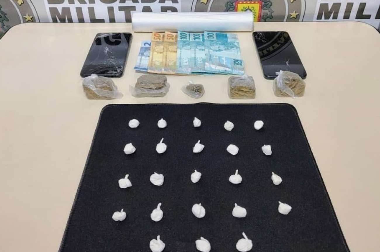 Homem é preso por tráfico de drogas durante operação da Brigada Militar em Caseiros