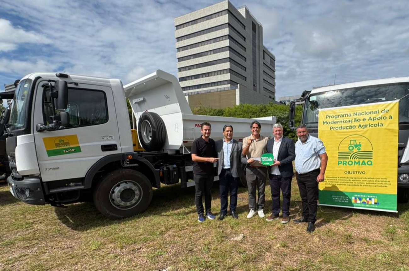 Tapejara amplia estrutura do setor rural com novo caminhão viabilizado por emenda parlamentar