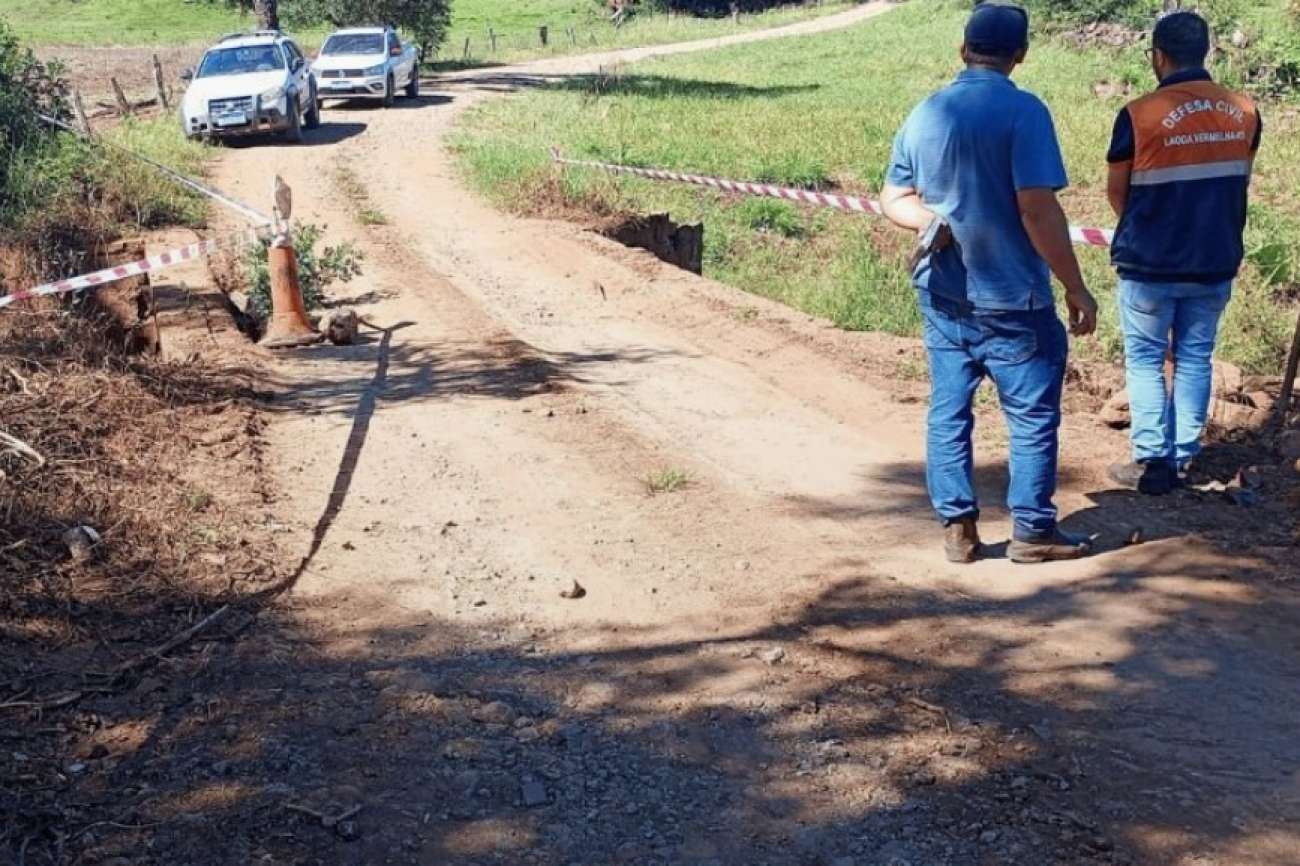 Ponte entre Lagoa Vermelha e Santo Expedito do Sul é interditada por risco estrutural