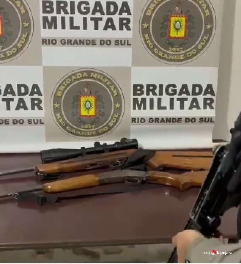 Brigada Militar prende dois homens por porte ilegal de arma de fogo em Santa Cecília do Sul