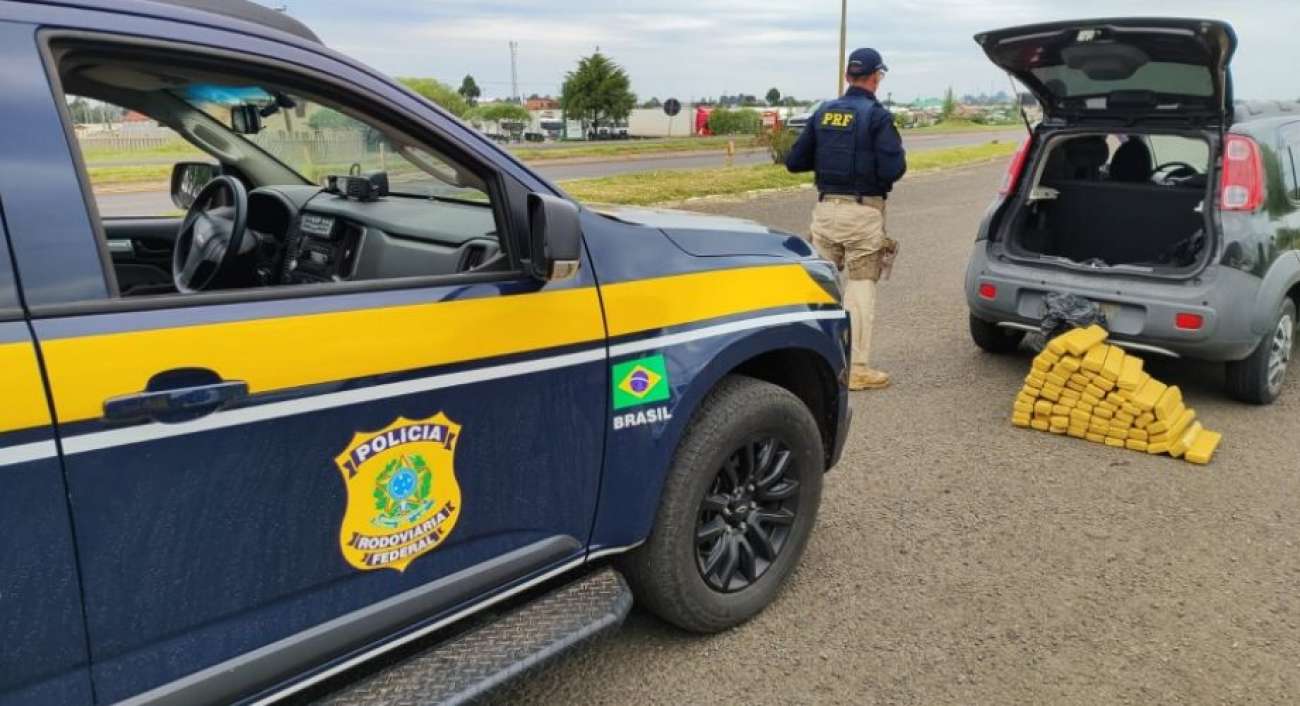 Homem é preso transportando mais de 44kg de maconha em Vacaria