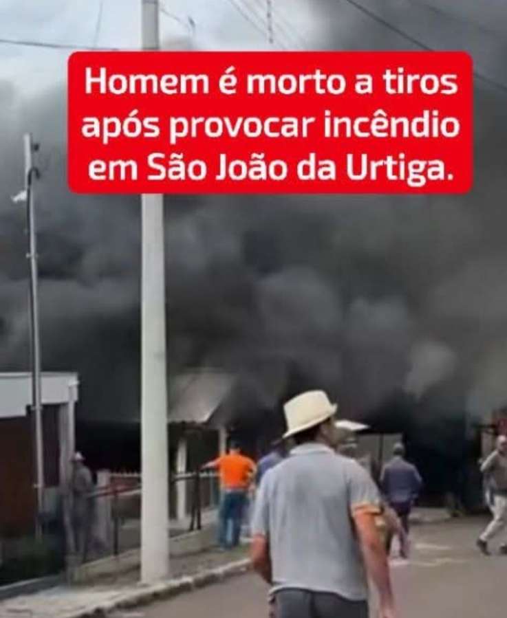 Homem morre após incêndio e ameaças em São João da Urtiga