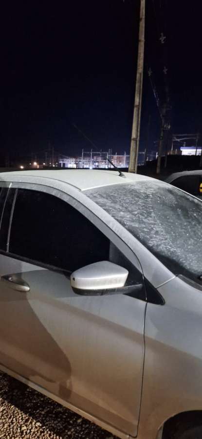 Geada marca manhã desta terça-feira e temperatura chega a 4°C em Tapejara