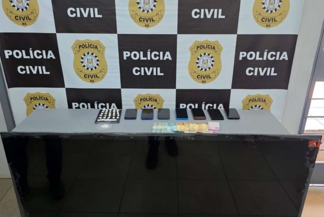 Três pessoas são presas por tráfico de drogas em Lagoa Vermelha