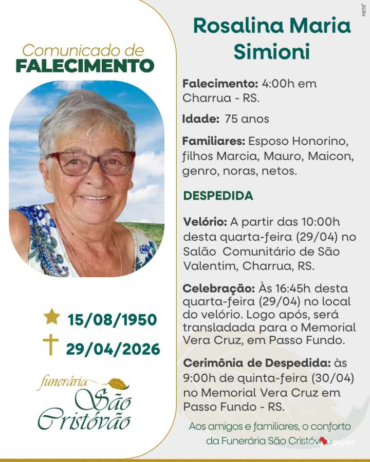 Rosalina Maria Simioni