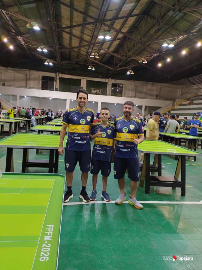 Botonistas tapejarenses no 36° Campeonato Brasileiro de futebol de mesa