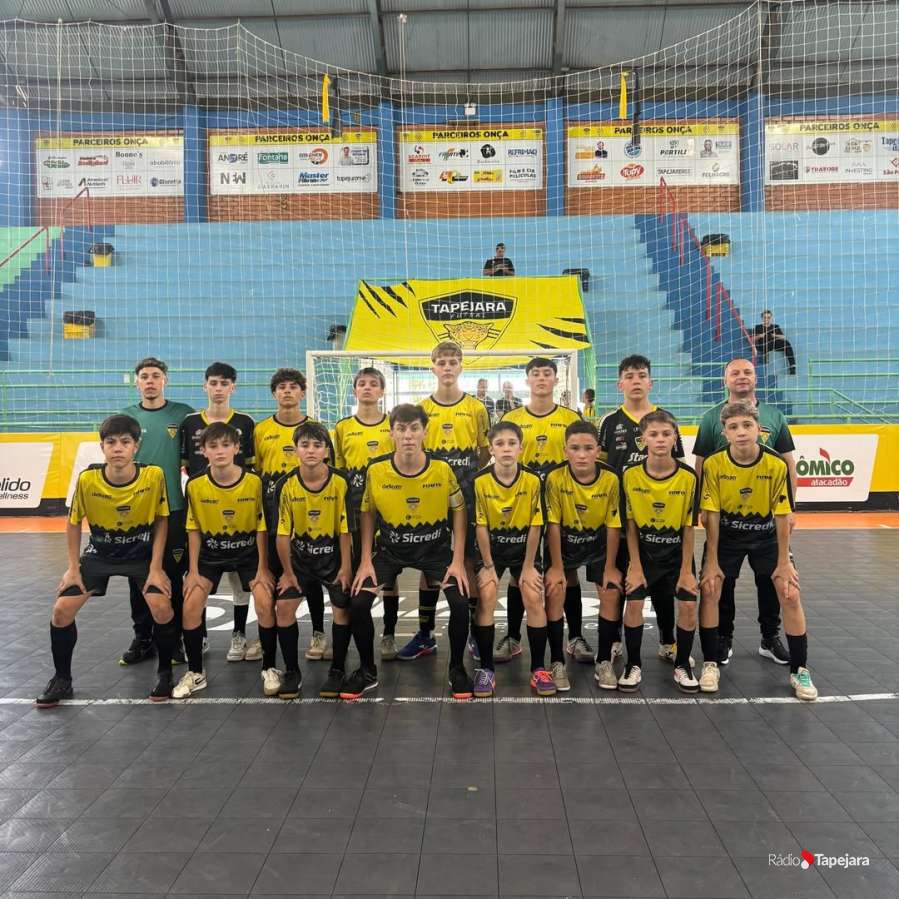 Base Onça: Tapejara Futsal estreia na Liga Gaúcha de Base e se prepara para os próximos compromissos