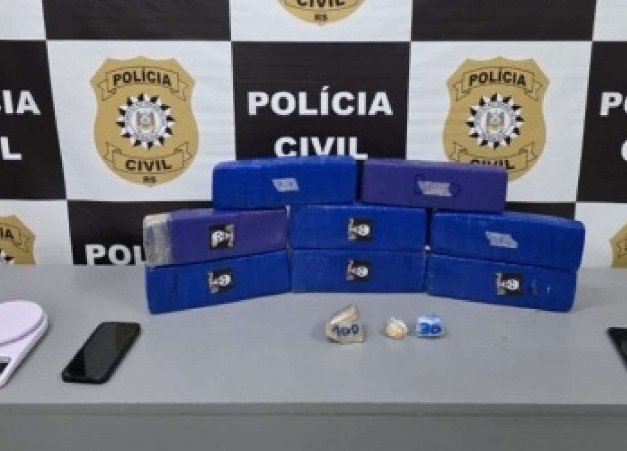 Polícia apreende mais de seis quilos de drogas e prende suspeito em Lagoa Vermelha