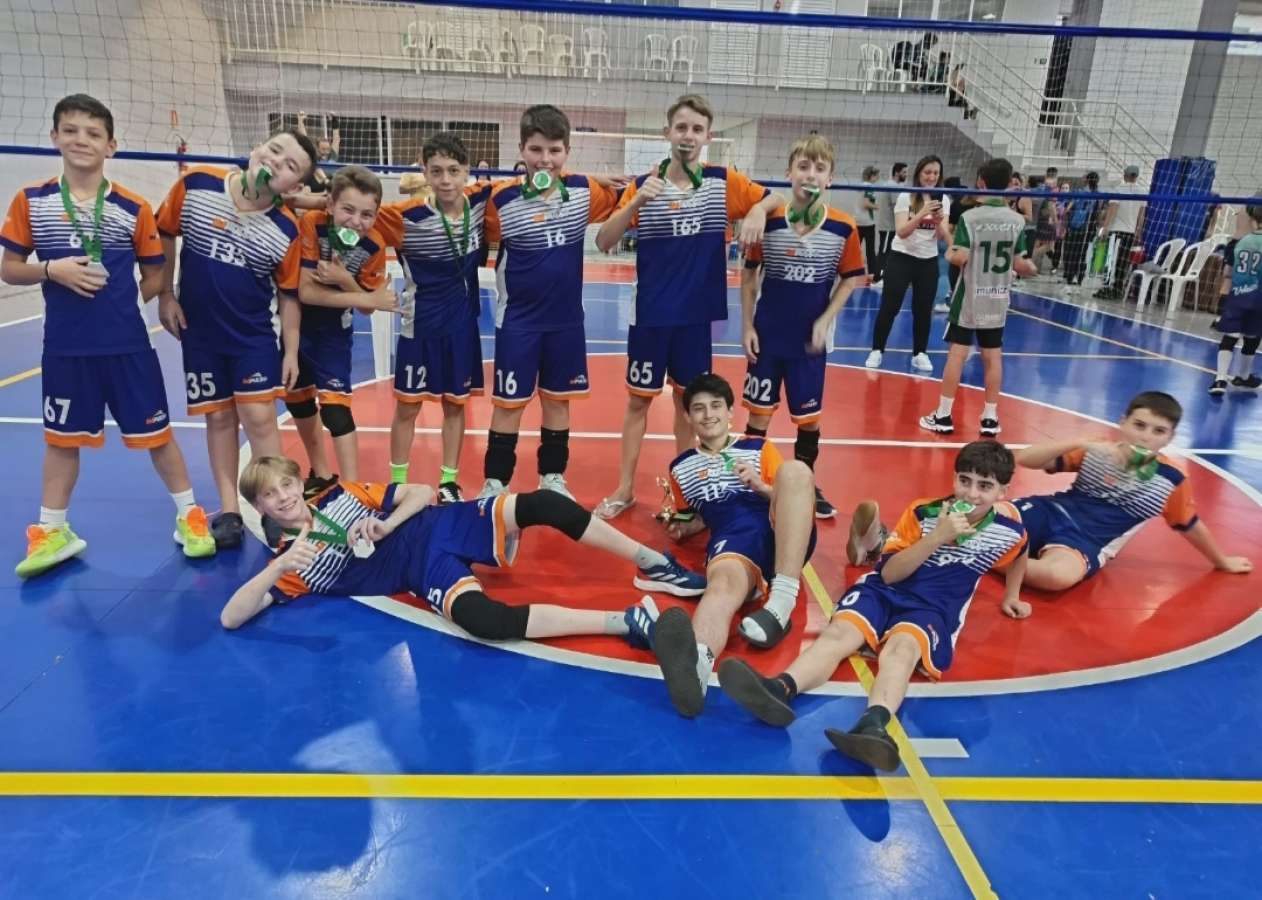 Impulso Escola de Voleibol inicia participação na 5ª Etapa do Circuito Professor João Dilda em Marau, com cinco equipes