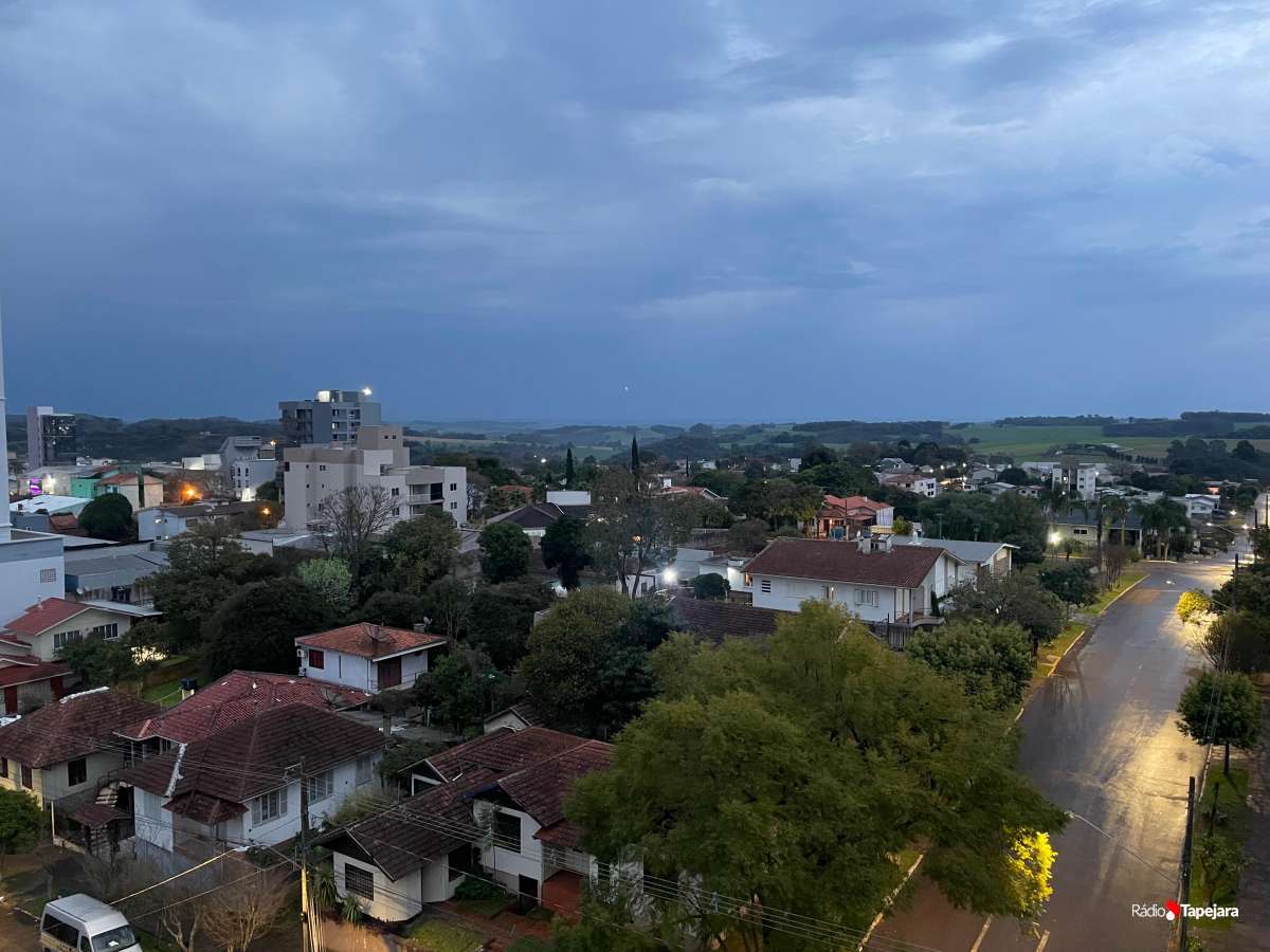 Chuva atinge Tapejara na madrugada e tempo melhora ao longo do sábado