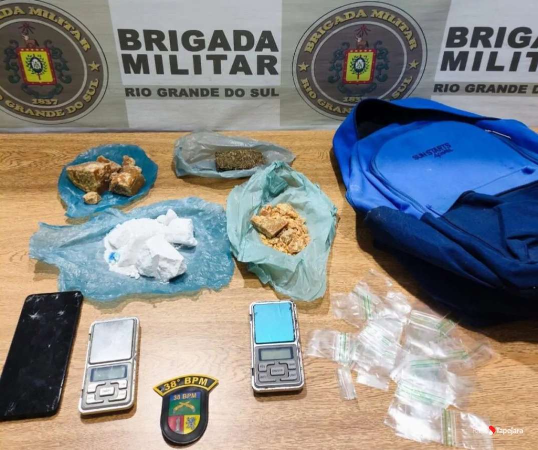 Brigada Militar prende homem por tráfico de drogas em Soledade