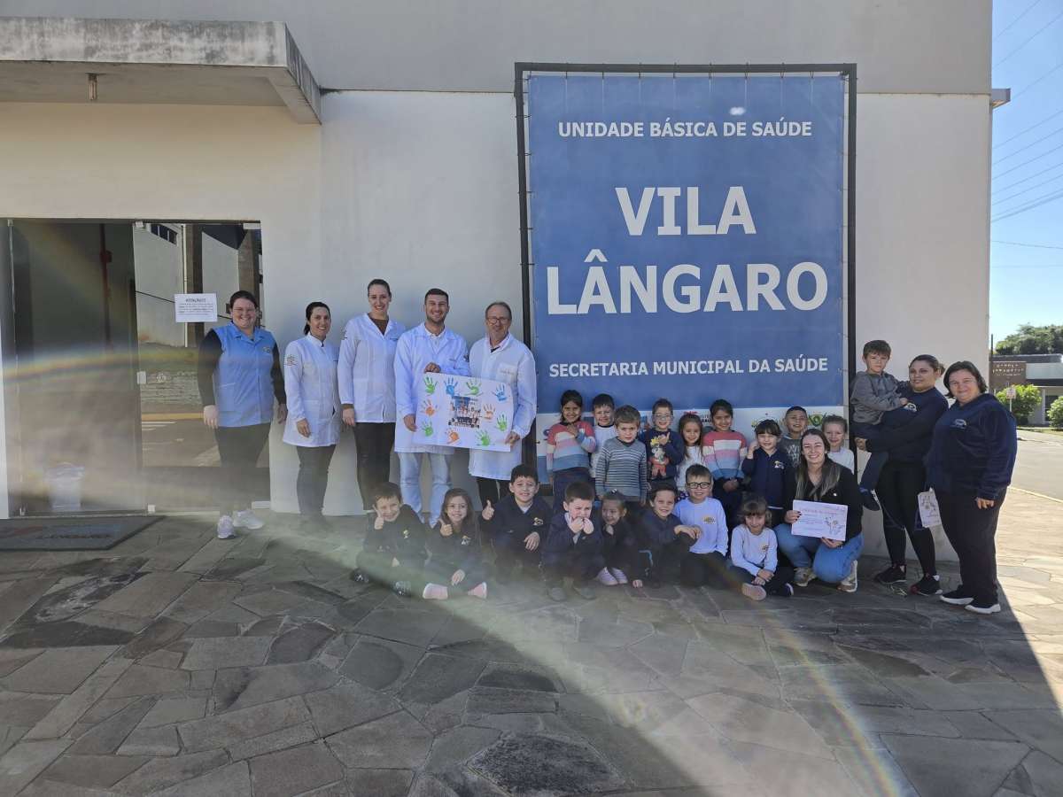 Ação integrada entre Saúde e Educação reforça cuidados com a saúde bucal na infância em Vila Lângaro