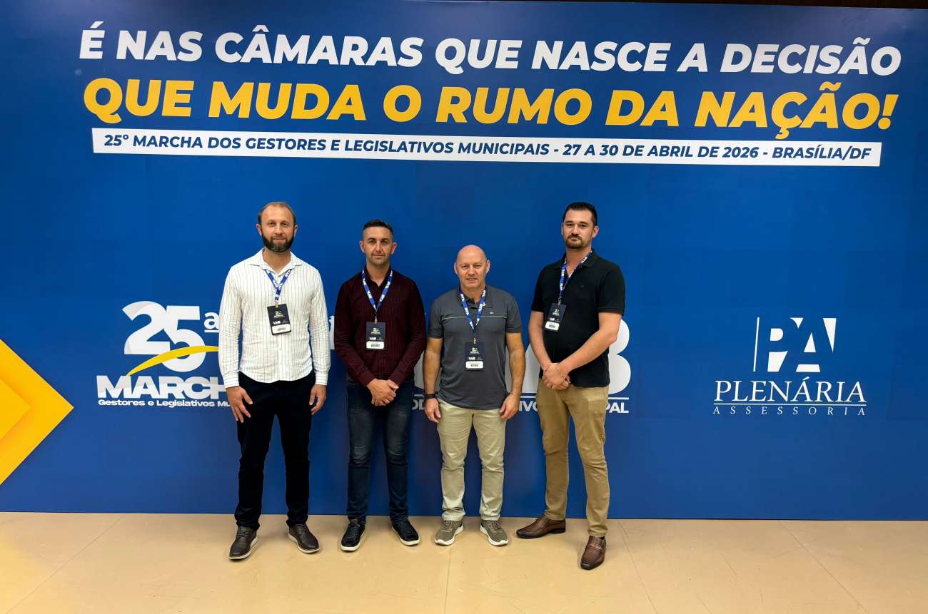 Comitiva da Câmara de Ibiaçá participa da 25ª Marcha dos Gestores e Legislativos Municipais, em Brasília