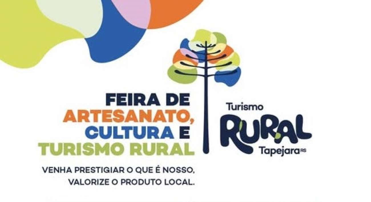 Feira de Artesanato e Turismo Rural movimenta Tapejara no próximo sábado