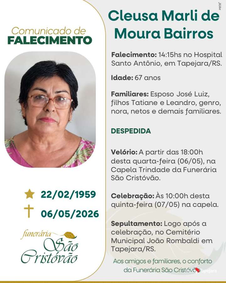 Cleusa Marli de Moura Bairros