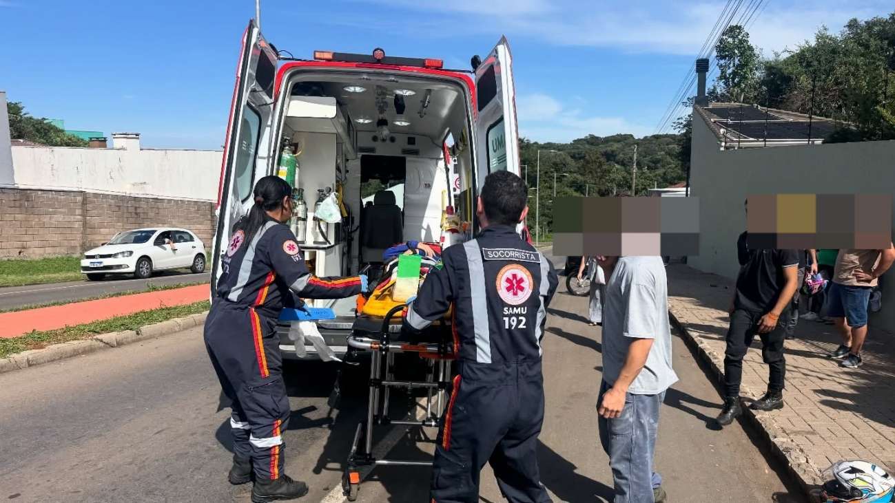 Criança fica ferida em atropelamento no bairro Lucas Araújo, em Passo Fundo